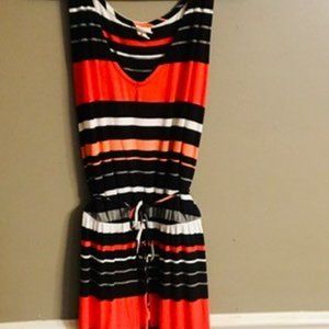 Multi Striped Tie Dress - Merona XL